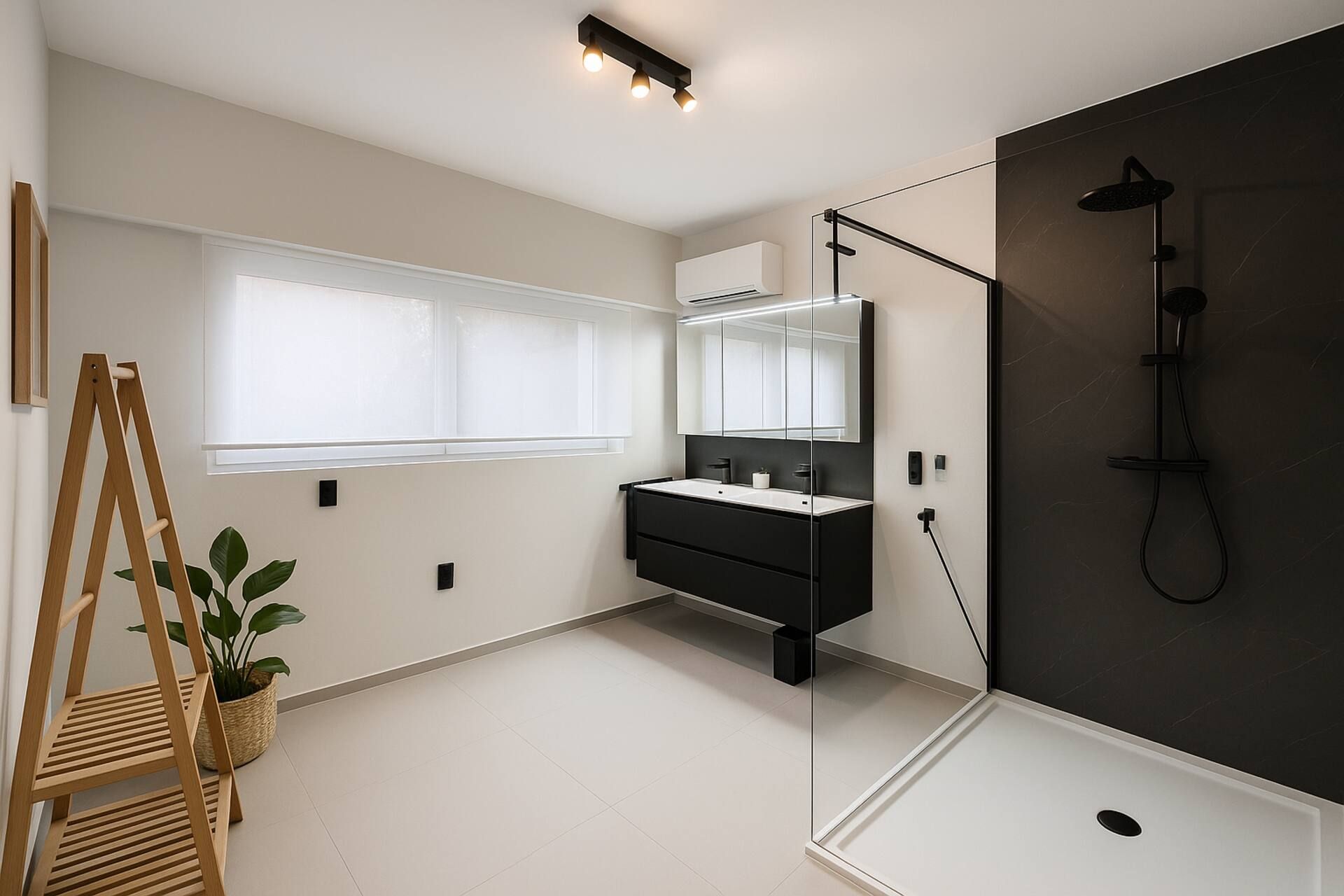 Bathroom with walk-in shower