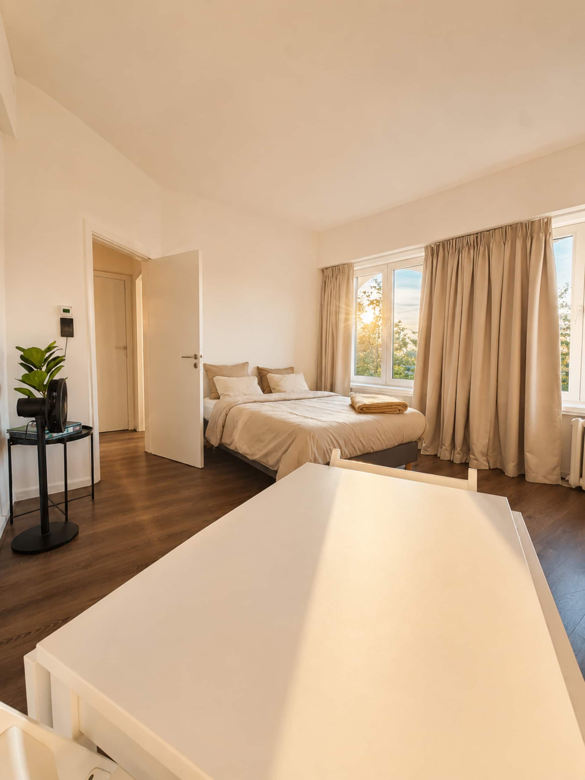 Bedroom seen from the doorway
