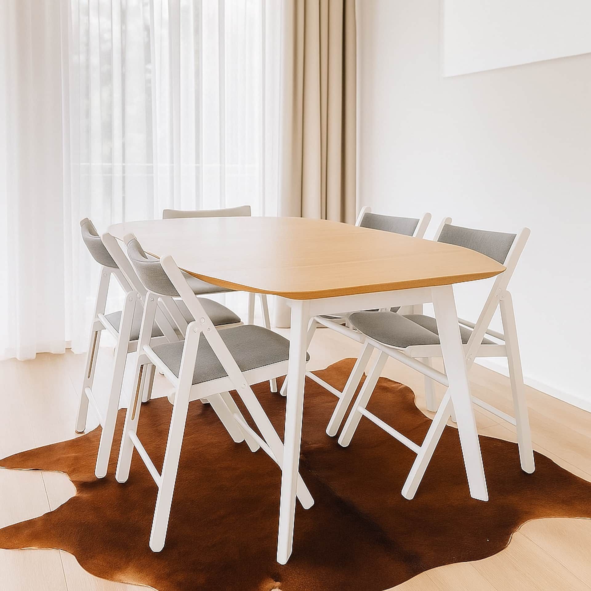 Dining table with four chairs
